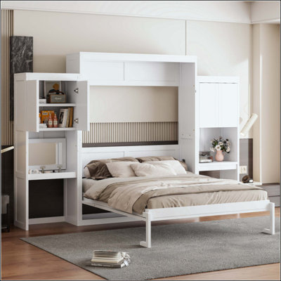 Murphy Bed With Desk, Vanity And Cabinets
