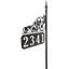 Rose Double Sided Reflective Yard Address Sign- 58"-88427488
