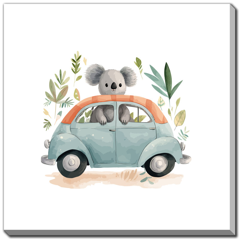 Art mural sur toile Critter On The Go 5, Sans cadre, H 24 po x l 24 po