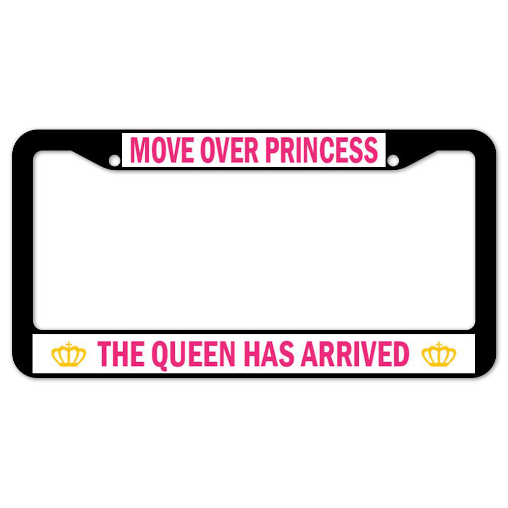 License Plate Frame Move Over Princess Here Comes Queen Car - Foto 3