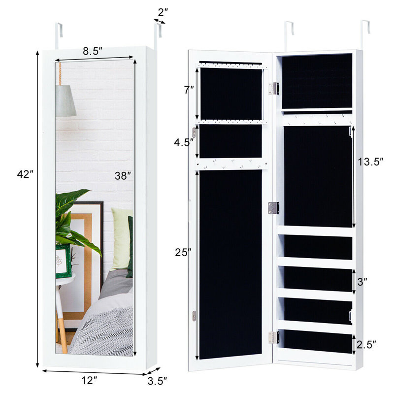 12'' Wide Jewelry Armoire