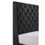 Garniture cloutée capitonnée de style contemporain pour grand lit 1pc