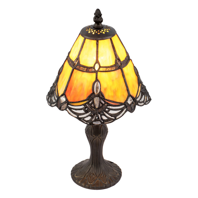 Metal Table Lamp, Orange