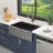 30" L x 22" W Farmhouse/Apront Kitchen Sink Single Bowl 16 Gauge Gunmetal Black Sink with Accessories-130515456-130483781