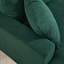 221cm Wide Corduroy Sofa with Square Armrests and 2 Throw Pillows (Set of 2)