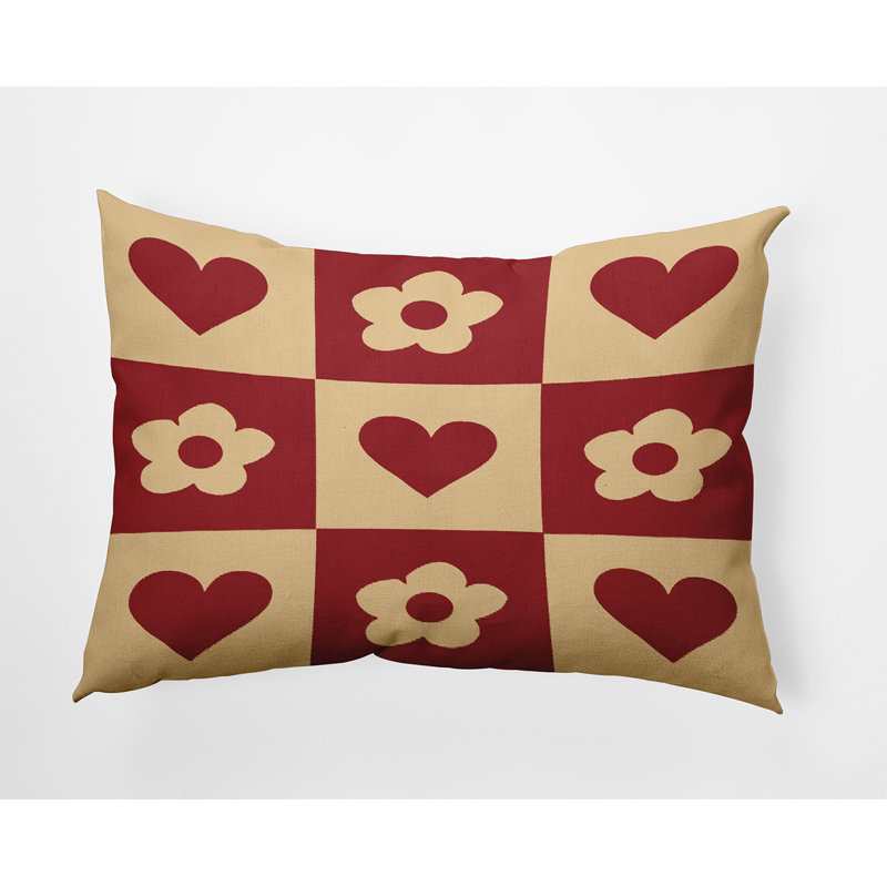 Reversible Throw Pillow, 14"H x 20"W, Rectangular