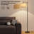 Adjustable Floor Lamp With 3 Color Temperatures, Rotating Shade, And Pedal Switch For Living Room, Bedroom, Office, And Classroom - Includes 9W LED Bulb
