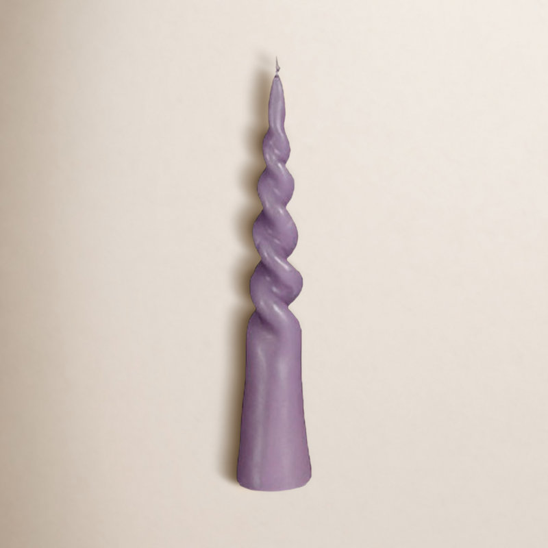 Unscented Taper Candle, Lilac