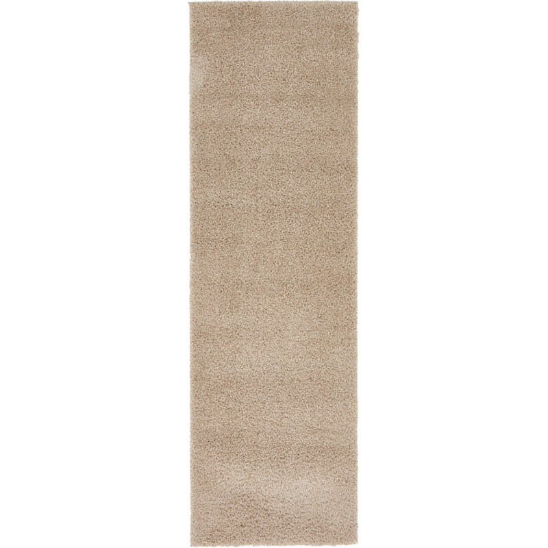 Tapis taupe Amatury, Tapis de couloir 2 pi x 6 pi 9 po