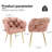 Modern Velvet Upholstered Kitchen Chairs Dining Chairs Set of 2-184720974