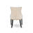 5 Piece Dining Set Includes a Rectangle Dining Room Table and 4 Light Beige Linen Fabric Upholstered Parson Chairs, Black-807230089-807230090-807230095