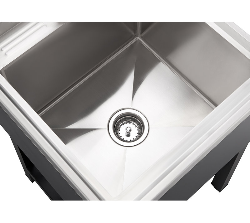 Trinity Basics Ecostorage® | 18x16x13 Basin | Utility Sink | Nsf, Black