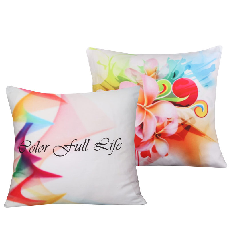 Ensemble de housse de coussin en polyester 2 pièces, 18 po x 18 po