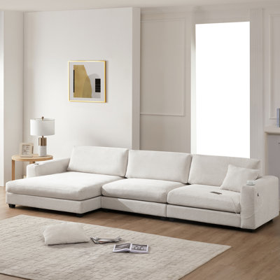 Canapé modulaire surdimensionné avec méridienne