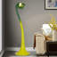 Vert et jaune Lampes de plancher en acier de forme libre