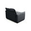 Assise profonde simple en velours côtelé gris pour chambre à coucher, mélange de mode et rétro, coussins à deux couches, amovible
