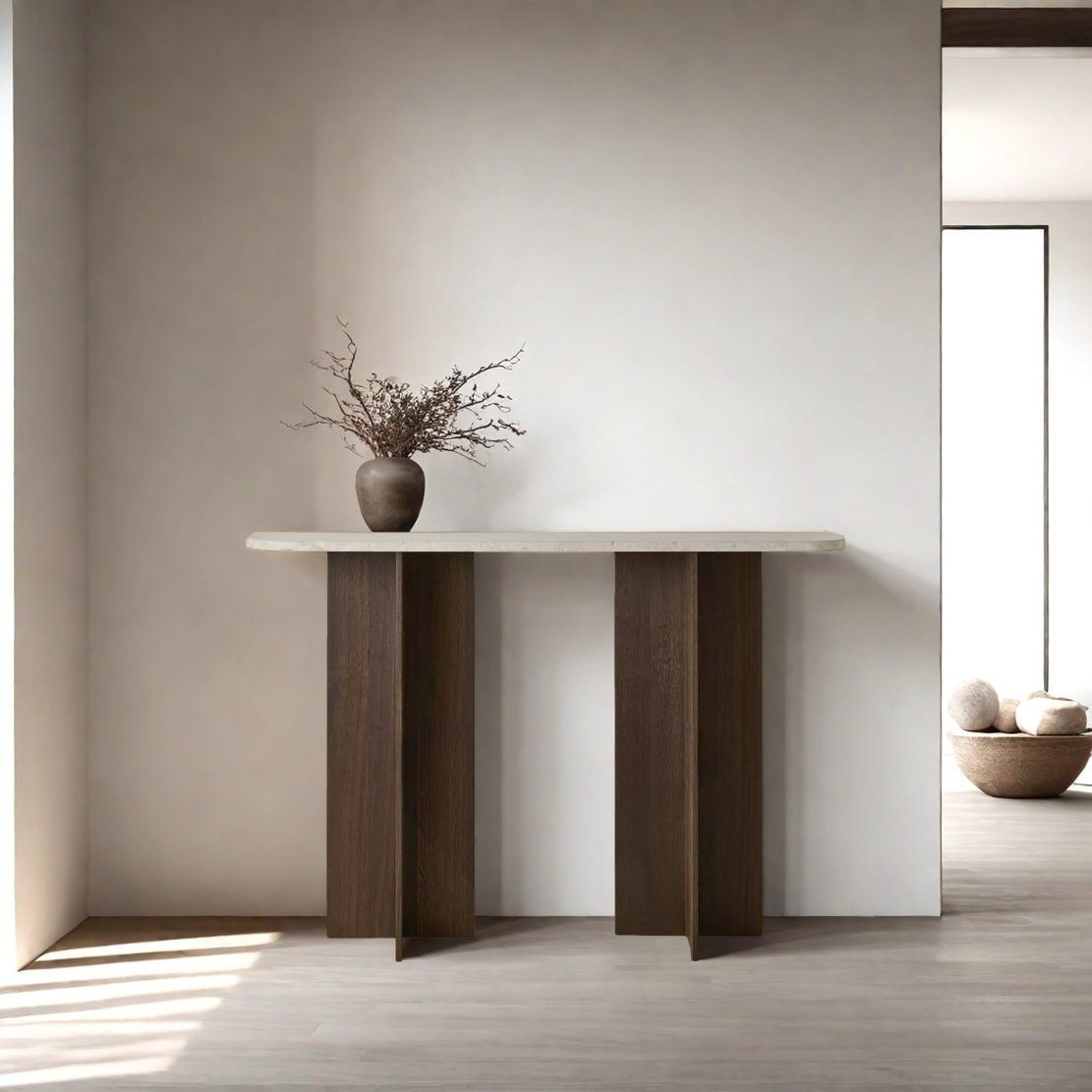 George Oliver Retro Minimalist Console Table | Wayfair