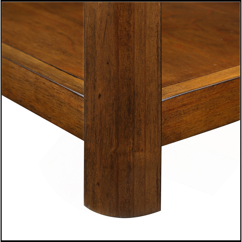 Charming Rectangular End Table With Storage And Solid Wood Construction For Various Rooms