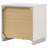 White High Gloss 2-Drawer Nightstand