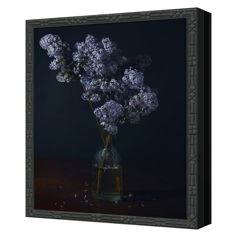 Lilac I Print by Kate Woodman, 24" H x 20" W x 1.5" D, Black