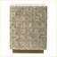 Tabouret décoratif, tabouret carré moderne Capiz crème 14 x 14 x 18 po | Table d'appoint de salon | Panneau de fibres à densité moyenne, Capiz