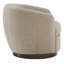 Fauteuil demi-tonneau pivotant rembourré Marcy-1458193521