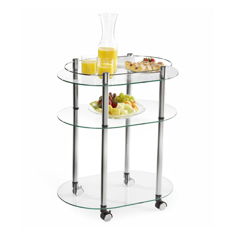 Glass Top End Table