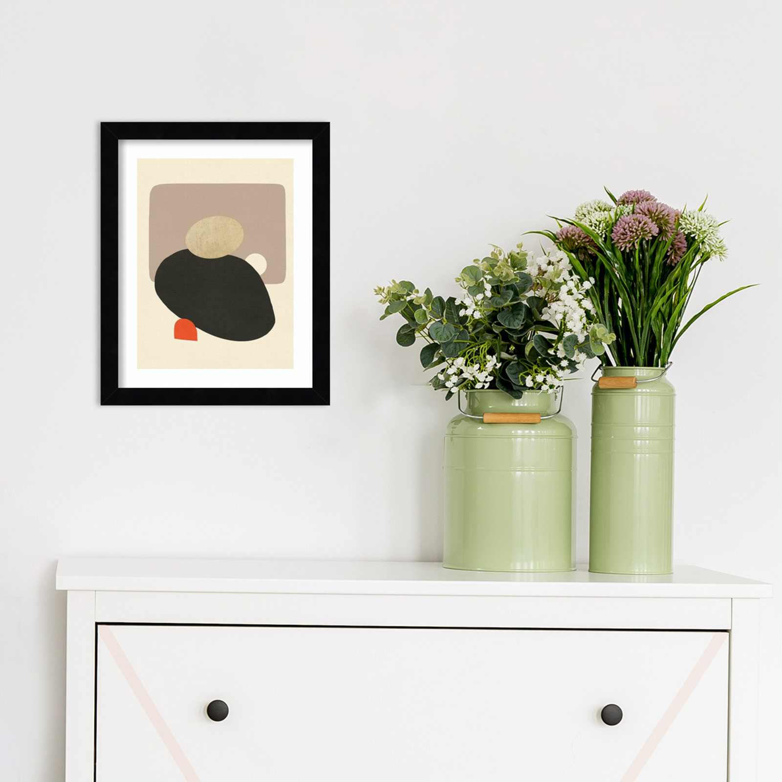 Megalith I Print by Jacob Green, Black Framed, 17" H x 14" W x 1'' D