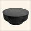Table basse 31,5 po ronde avec rangement Table d'appoint moderne en placage de bois massif pour salon, chambre à coucher, appartement ou bureau-571272257