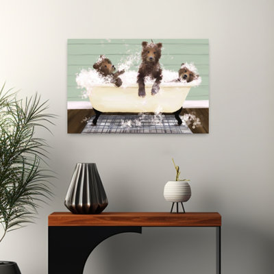 Bear-Ly Clean Whimsical Contemporary Bear Art