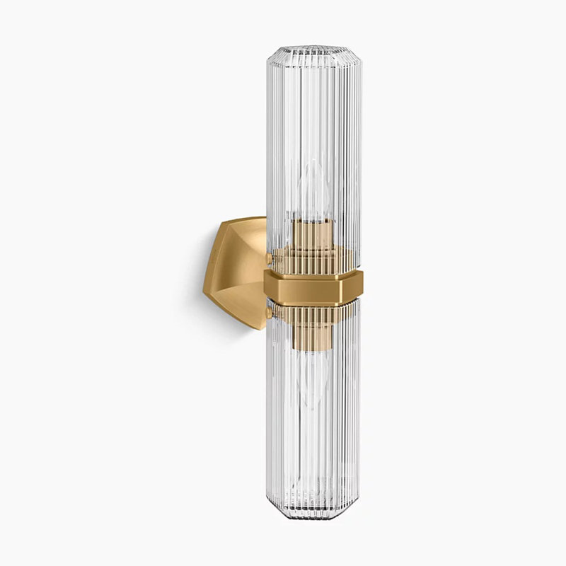 Occasion 2 - Light Armed Sconce, Brushed Moderne Brass
