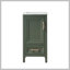 Meuble-lavabo simple autoportant de 18 po avec plateau entièrement assemblé