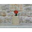 Pot cylindrique avec soucoupes détachables, mini pot en céramique émaillée (lot de 12) - Intérieur/Extérieur-408261069