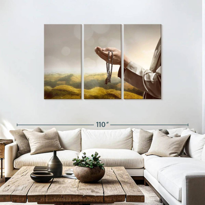 Adella Islamic Prayer, 48" H x 74" W