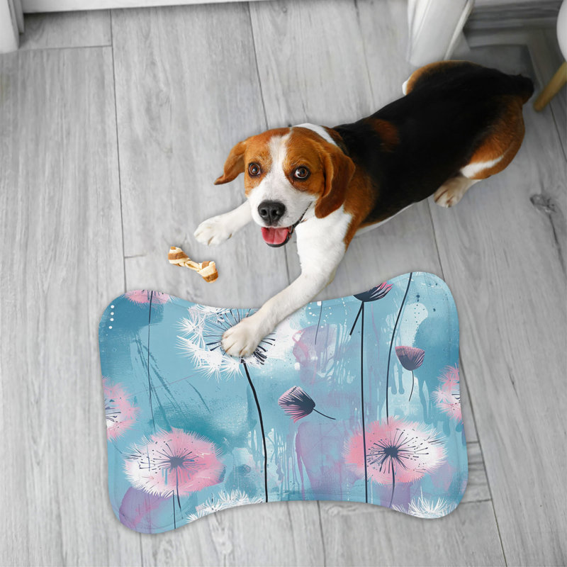 Delicate Dandelion Designs - Tapis d'alimentation en os 1 pièce