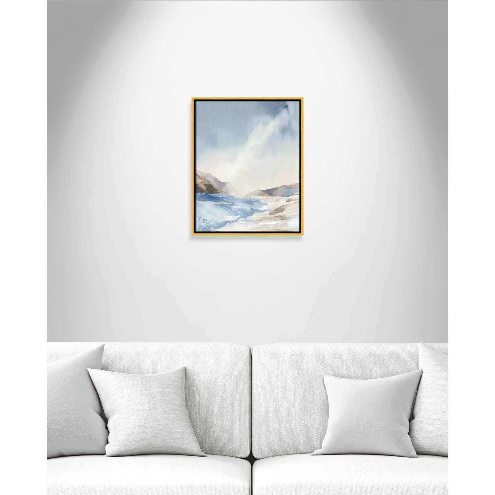 Coralie "Mystic Shores" Print, 21.5" H x 17.5" W, Gold