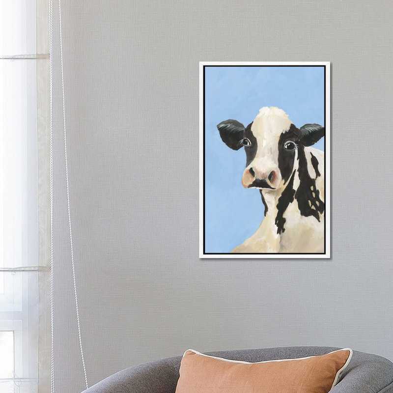 Cow-don Bleu III by Regina Moore - Gallery-Wrapped Canvas Giclée on Canvas, White Floated Frame, 66.04 cm H x 45.72 cm W