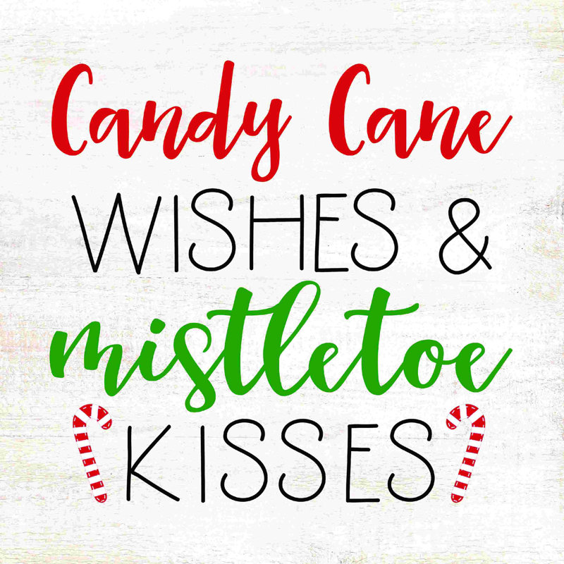 " Candy Cane Wishes ", 36" W x 36" H  