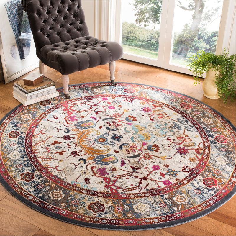 Wayne Performance Oriental Rug, Round 6'7"