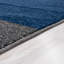 Tapis décoratif bleu fait à la main à motif géométrique-25803807