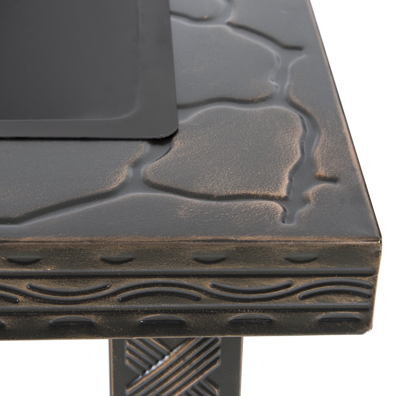 Square Steel Wood Burning Smokeless Fire Pit