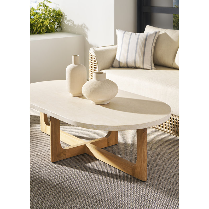 Bliss Outdoor Bench Seat Mid Sofa w/ Blanket, Kramer Lace