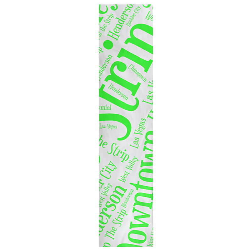 Table Runner, 72" x 16", Green, Las Vegas