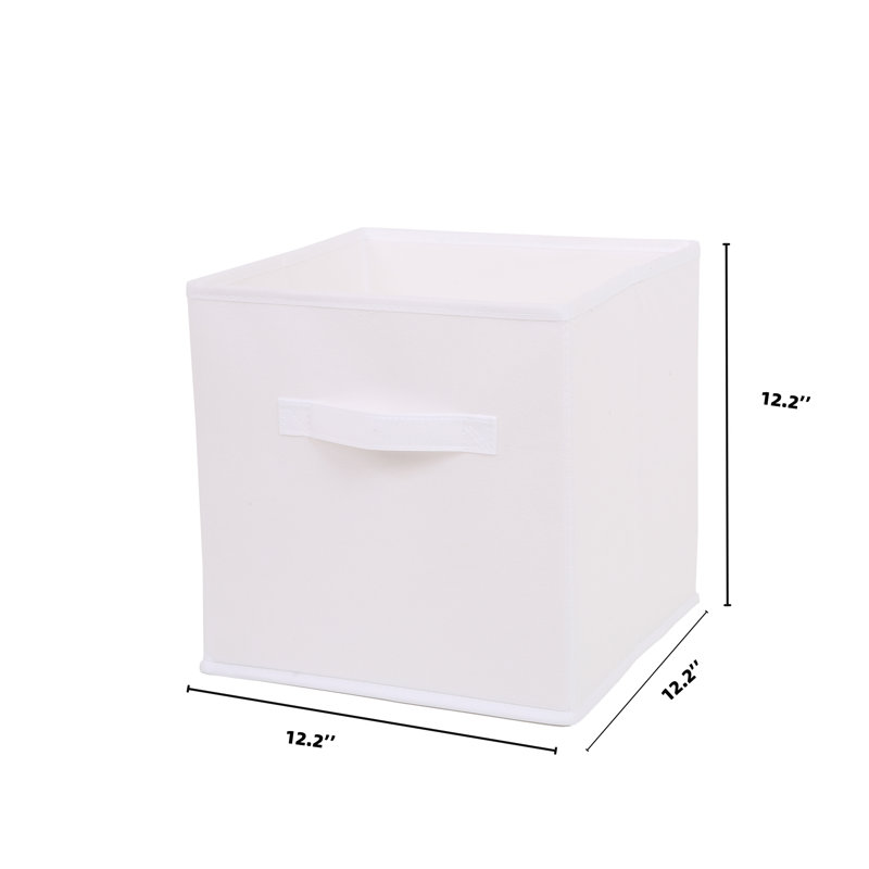 Collapsible Storage Bins, White