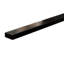 Porte de douche noire matte de 34 po x H 72 po - entrée ouverte, panneau simple