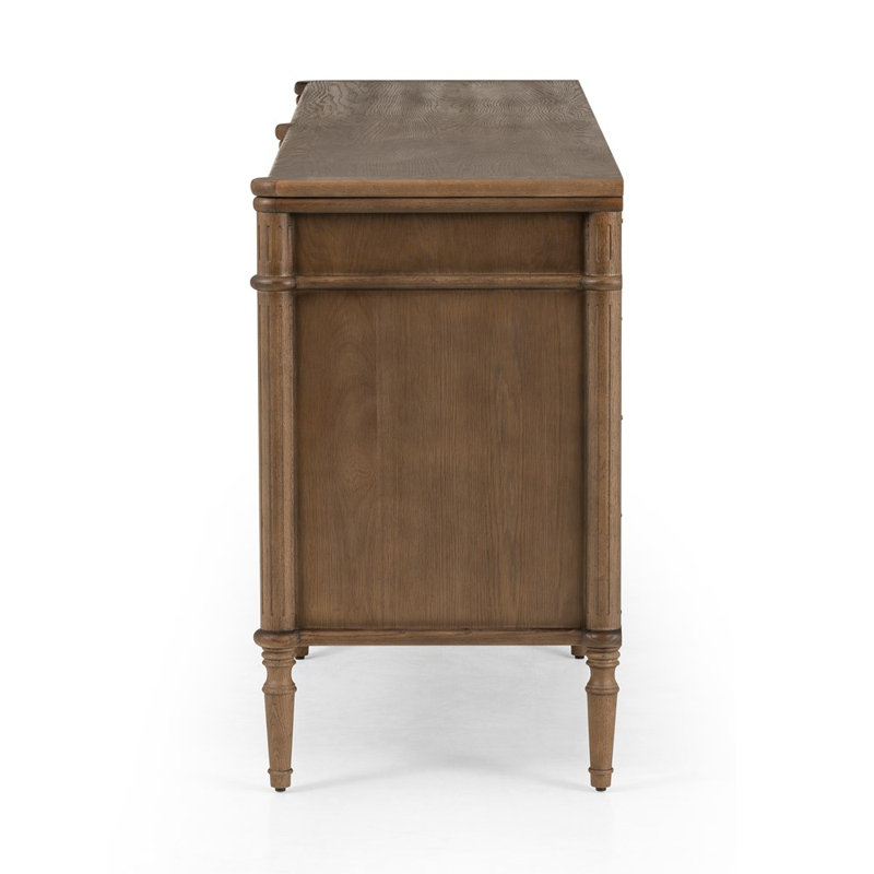 Toulouse 78.75'' W Solid Wood Sideboard, Toasted Oak