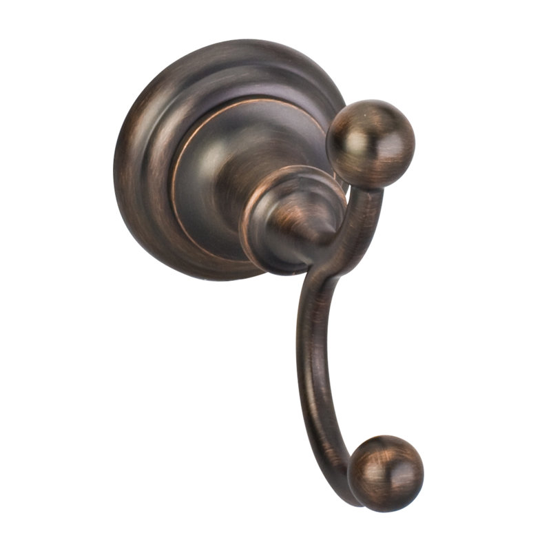 Fairview Wall Mounted Conventional Robe Hook, Brushed Oil Rubbed Bronze