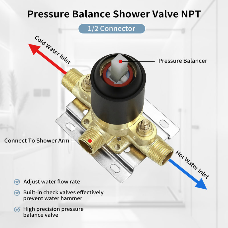 Single-Handle 6-Spray Dual Shower Faucet Set 1.8 GPM With Valve And Filtered Handheld Shower Head, Matte Black