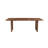 84" Brown Solid Wood Live Edge Sled Base Dining Table