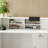Nahjae Rectangle Synthetic Laminate Reception Desk with Filing Cabinet